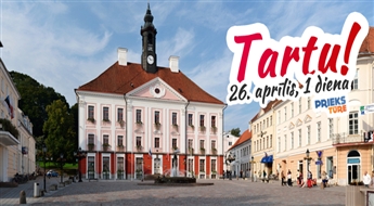 Neaizmirstama, burvīga diena pilsētā Tartu ar iespēju apmeklēt zinātnes centru AHHA un ūdens parku AURA!