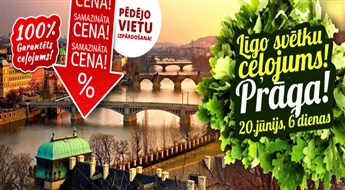 Sagaidīsim Līgo svētkus Čehijā! Prāga – Karlovi Vari – Čehu Šveivce - Drēzdene
