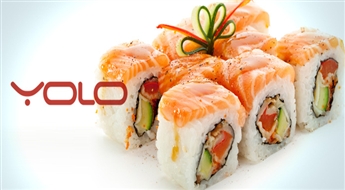 Кафе "Yolo" предлагает: СРЕДНИЙ суши комплект (40 шт.) или PARTY суши комлпект (56 шт.) со скидкой 60%!