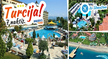 Karstā nedēļa saulainajā Turcijas piekrastē! Saphir Hotel, 4*, ALL INCLUSIVE! Izbaudi ilgi gaidīto vasaru!