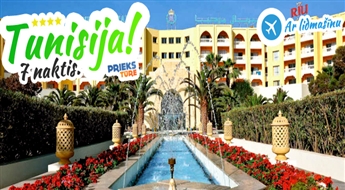 Karstā nedēļa saulainajā Tunisijas piekrastē! Riu Imperial Marhaba, 5*, ALL INCLUSIVE! Izbaudi ilgi gaidīto vasaru!