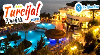Karstā nedēļa saulainajā Turcijas piekrastē! BODRUM HOLIDAY RESORT & SPA, 5*, ALL INCLUSIVE! Izbaudi ilgi gaidīto vasaru!