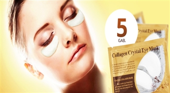 Inovatīvs risinājums ādas kopšanā! Kolagēna maska ādai ap acīm „Collagen Crystal Eye Mask“ (5 gab.)!