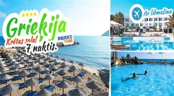 Karstā nedēļa saulainajā Krētas piekrastē! GRECOTEL CLUB MARINE PALACE, 4*, ALL INCLUSIVE! Izbaudi ilgi gaidīto vasaru!