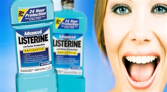 PIEGĀDE VISĀ LATVIJĀ! Antibakteriālais mutes skalojamais šķidrums (250 ml) „Listerine Cool Mint”  tikai par 2.13 Eur!