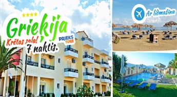 Karstā nedēļa saulainajā Krētas piekrastē! APOLLON KAVROS HOTEL 3* ALL Inclusive! Izbaudi ilgi gaidīto vasaru!