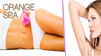 Cukura pilnā bikini + padušu depilācija salonā „Orange SPA” ar 50% atlaidi!