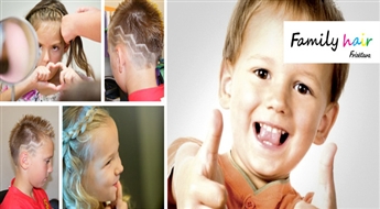 СУПЕР ПРЕДЛОЖЕНИЕ! Детская стрижка ИЛИ укладка волос девочкам в салоне „Family hair” со скидкой 50%!