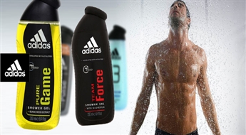 Мужской  гель для душа Adidas (250 мл + 50 мл в подарок) на Ваш выбор со скидкой до 54%! Приятный, нежный аромат!