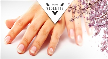 Японский маникюр со скидкой 40% в салоне „Violette”! Выдели естественную красоту своих ногтей!