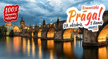 Ideāla dāvana tavai mīļotajai! Romantiskā Prāga! Prāga – Karlova Vari – Drēzdene. Visas naktis viesnīcās!