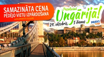 Ungārijas pasaka! Budapešta – Sentedre – Varga Tanya – Vīne! Visas naktis viesnīcās!