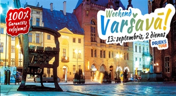 Weekend в Варшаве! Два незабываемых дня в столице Польши всего за € 45.00! Насладись весенними радостями в Речи Посполитой!