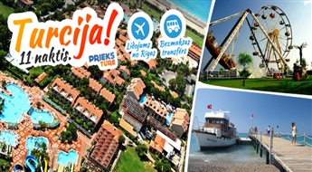 Tavs neaizmirstamais atvaļinājums Turcijas piekrastē! CLUB HOTEL TURAN PRINCE WORLD 5*, ALL INCLUSIVE! Izbaudi ilgi gaidīto vasaru!