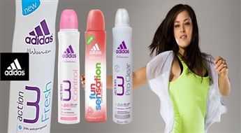 PIEGĀDE VISĀ LATVIJĀ! Sieviešu Adidas dezodorants-antipersperants pēc Jūsu izvēles ar 50% atlaidi! Svaiguma lādiņš visai dienai!