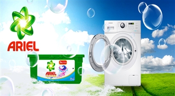 ДОСТАВКА ПО ВСЕЙ ЛАТВИИ! Капсулы Ariel “Touch of Lenor” (15 шт.) с улучшенной формулой и отличным результатом!