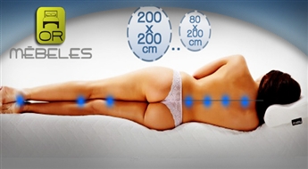 Memory Foam matracis 5+10 (dažādi izmēri) ar 50% atlaidi! Ar Memory Foam matraci Jūs būsiet labi atpūtušies, enerģijas un spēka pilni!