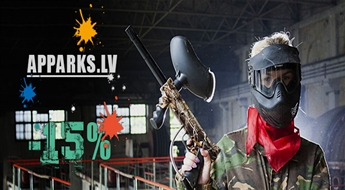 Peintbola starta komplekts 1 personai 3 stundu ilgai spēlei Andrejsalas veclaicīgajā spēkstacijā tikai par 5.69 Eur!