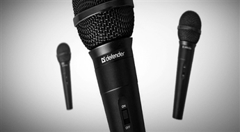 Профессиональный микрофон Defender со скидкой 55%! Высокое качество звука, прочный корпус!