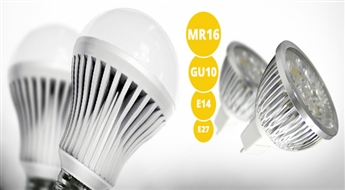 ТОТАЛЬНАЯ Летняя Распродажа светодиодных LED ламп по 5.99 евро/шт, MR16,GU10,E14,E27,4W,5W,6W,7W,8W..!