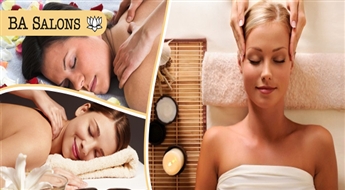 Расслабься и сохрани ясную голову! Массаж головы, плеч и шеи в „BA Salons” со скидкой 50%!