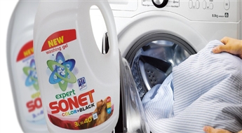 PIEGĀDE VISĀ LATVIJĀ! IZVĒLIES PIEMĒROTĀKO! Šķidrais veļas mazgāšanas līdzeklis Sonet Expert Color 3L vai Sonet Expert Uni 3L ar 33% atlaidi!