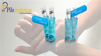 ДОСТАВКА ПО ВСЕЙ ЛАТВИИ! Alva дезодорант Crystal Sensitive Spray (75мл) ИЛИ Alva дезодорант Crystal Intensive spray (75мл) со скидкой 30%!