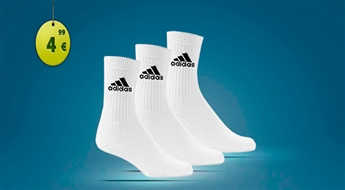 ADIDAS НОСКИ 3 ПАРЫ ЗА ОДНУ ЦЕНУ, с скидкой 67%!