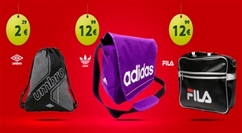 3 Stilīgas somas ADIDAS, FILA un sporta maiss UMBRO ar 81% atlaidi