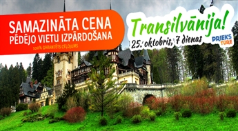 TRANSILVĀNIJAS NOSLĒPUMI. Pa grāfa Drakulas pēdām. Miškoļci – Sigišoara – Brašova – Bukareste. 7 neaizmirstamas dienas brīnumainajā Rumānijā. Visas naktis viesnīcās!