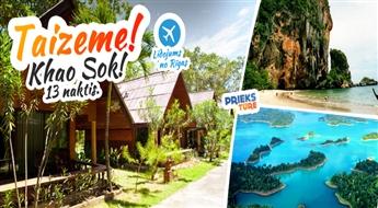 Neaizmirstamā Taizeme: Khao Sok – Krabi – Koh Lanta. 13 naktis. Ekskursijas programma. Agrā rezervēšana!