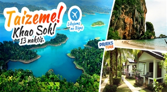 Taizeme: Bangkoka – Khao Sok - Krabi – Bangkoka. 13 naktis. Agrā rezervēšana!