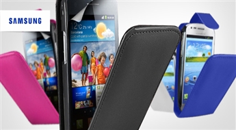 Чехол из искусственной кожи для телефонов Samsung на Ваш выбор со скидкой 50%!
