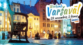 Weekend в Варшаве! Два незабываемых дня в столице Польши всего за € 45.00! Насладись осенними радостями в Речи Посполитой!