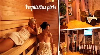 Dzimšanas dienas svinības Vecrīgas pirtiņā – „Vecpilsētas pirtī” (līdz 10 viesiem) ar 57% atlaidi + dāvanā augļu plate un šampanietis!