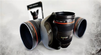 PIEGĀDE VISĀ LATVIJĀ! ĪPAŠAIS PIEDĀVĀJUMS! Termokrūze - objektīvs "Light" tikai par 9.70 EUR! Ideāla dāvana fotogrāfiem, ceļotājiem un neparastu mantiņu cienītājiem!