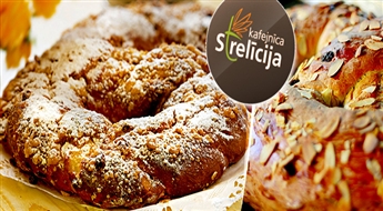 Valsts svētkiem par godu kafejnīca Strelīcija piedāvā: sāļais VAI saldais kliņģeris (1,3 kg.) ar atlaidi līdz 42%