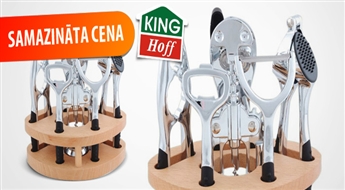 PIEGĀDE VISĀ LATVIJĀ! King Hoff virtuves gadžetu komplekts ar 50% atlaidi!