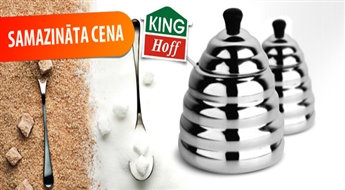 PIEGĀDE VISĀ LATVIJĀ! King Hoff augstas kvalitātes nerūsējoša tērauda cukura trauks tikai par 5.99 Eur!