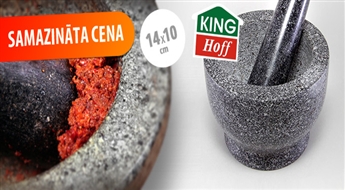 Vienmēr svaigi sasmalcinātas garšvielas! Granīta King Hoff piesta garšvielu smalcināšanai ar 50% atlaidi!