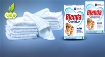PIEGĀDE VISĀ LATVIJĀ! BLENDA SENSITIVE eko veļas pulveris jutīgai ādai (1,17 kg - 26 reizēm) tikai par 4.50 Eur!