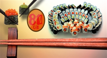 Пригласи друзей на Sushi-PARTY! Cуши комплект Takashi set (80 шт.) всего за 17.99 Eur + coca cola (1,25 л) в подарок от „Sushi City” ! Суши уже в пути!