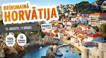 Burvīgā Horvātija! 11 neaizmirstamas dienas Adrijas jūras krastā! Ar iespēju ieraudzīt Melnkalni, Bosniju un Hercegovinu! Bez nakts pārbraucieniem!