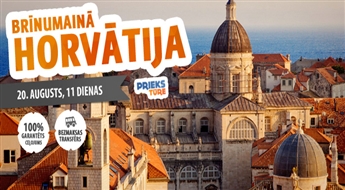 Burvīgā Horvātija! 11 neaizmirstamas dienas Adrijas jūras krastā! Ar iespēju ieraudzīt Melnkalni, Bosniju un Hercegovinu! Bez nakts pārbraucieniem!