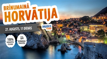 Burvīgā Horvātija! 11 neaizmirstamas dienas Adrijas jūras krastā! Ar iespēju ieraudzīt Melnkalni, Bosniju un Hercegovinu! Bez nakts pārbraucieniem!
