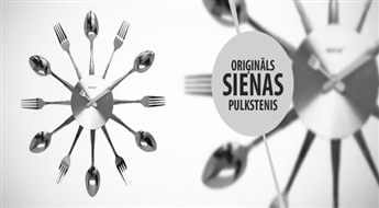 PIEGĀDE VISĀ LATVIJĀ! Ekskluzīvs, oriģināls KING HOFF sienas pulkstenis ar atlaidi! Unikāls dizains!