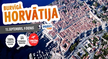 Horvātija: Lidojums + Autobuss! Horvātija - Melnkalne - Bosnija un Hercegovina! 9 dienas