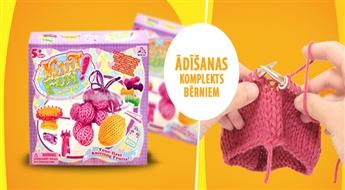 Interneta veikals Labirint.lv piedāvā: Adīšanas komplekts bērniem ar atlaidi!