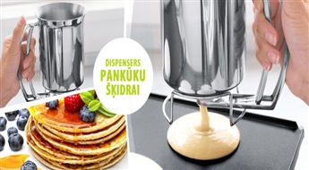 PIEGĀDE VISĀ LATVIJĀ! KingHoff dispensers pankūku šķidrai mīklai ar atlaidi!