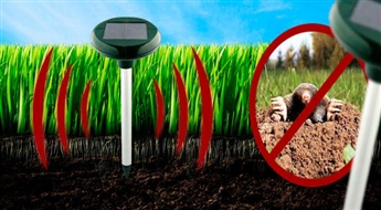 PIEGĀDE VISĀ LATVIJĀ!Grauzēju (kurmju) atbaidītājs, kas darbojas ar saules baterijām Solar Rodent Repeller tikai par 9.99 eur!